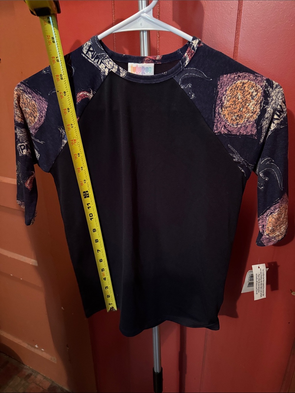 LuLaRoe Black Stretchy Tee with Nightmare Before Christmas Characters. - Picture 11 of 11